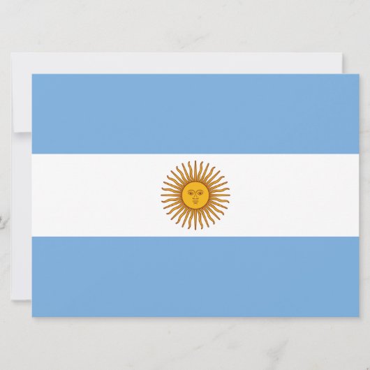 Flagge Argentiniens Karte (Vorderseite)