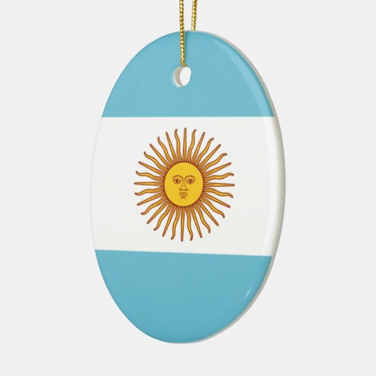 Flagge Argentiniens Keramik Ornament (Links)