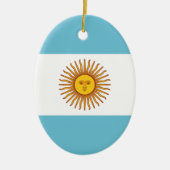 Flagge Argentiniens Keramik Ornament (Vorne)