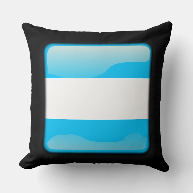 Flagge Argentiniens Kissen (Vorderseite)