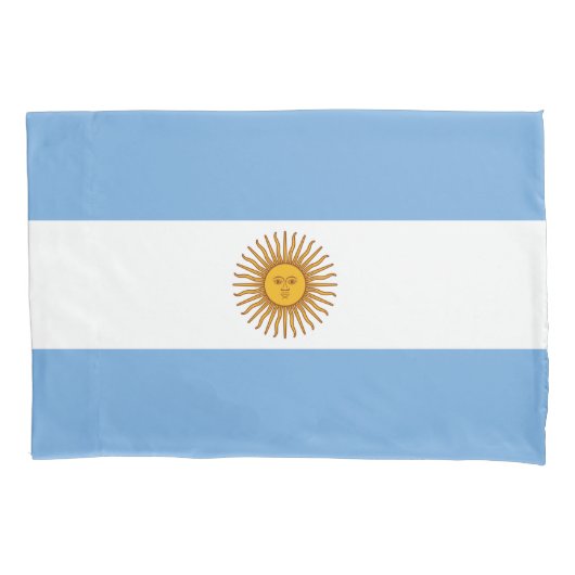 Flagge Argentiniens Kissenbezug (Vorderseite-Links)