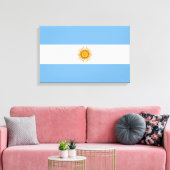 Flagge Argentiniens Leinwanddruck (Insitu (Wohnzimmer))