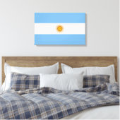 Flagge Argentiniens Leinwanddruck (Insitu (Schlafzimmer))