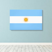 Flagge Argentiniens Leinwanddruck (Insitu (Holzboden))