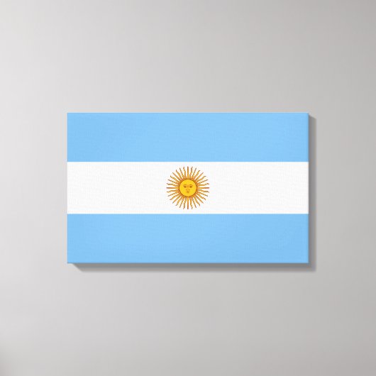 Flagge Argentiniens Leinwanddruck (Vorderseite)