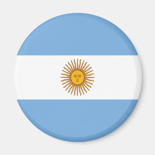 Flagge Argentiniens Magnet (Vorne)