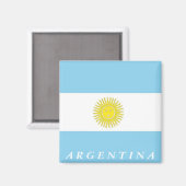 Flagge Argentiniens Magnet (Vorderseite/Rückseite)
