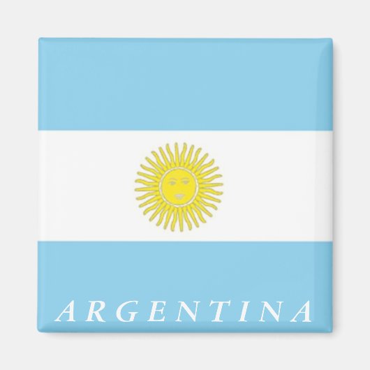 Flagge Argentiniens Magnet (Vorne)