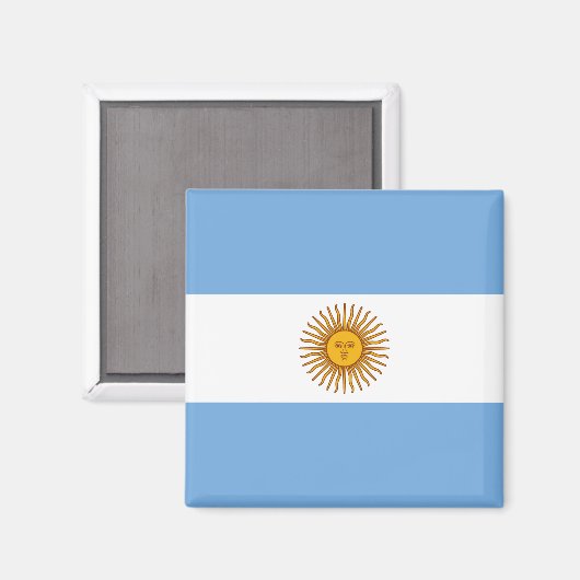 Flagge Argentiniens Magnet (Vorderseite/Rückseite)