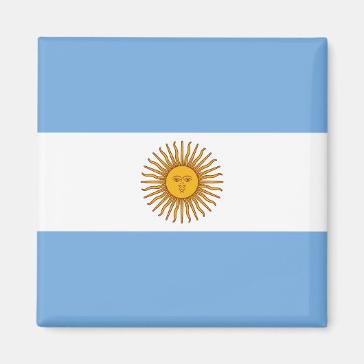 Flagge Argentiniens Magnet (Vorne)