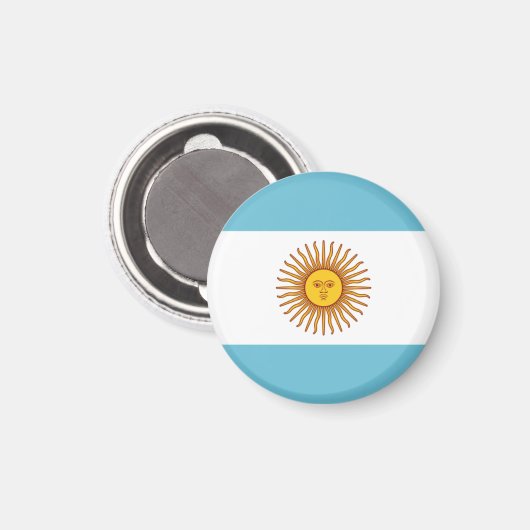 Flagge Argentiniens Magnet (Vorderseite/Rückseite)