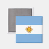 Flagge Argentiniens Magnet (Vorderseite/Rückseite)