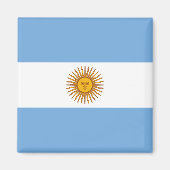 Flagge Argentiniens Magnet (Vorne)