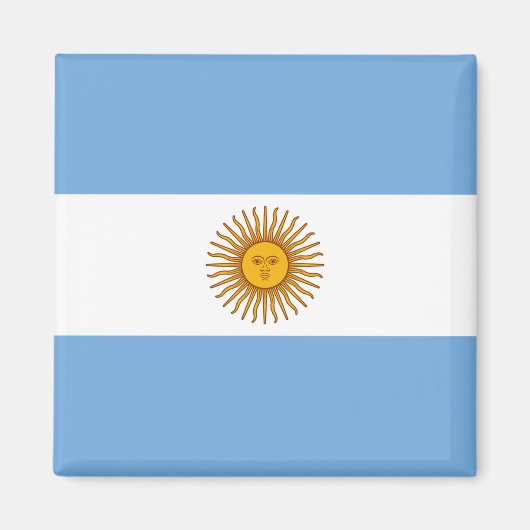 Flagge Argentiniens Magnet (Vorne)