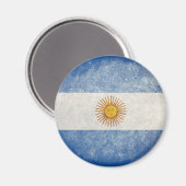 Flagge Argentiniens Magnet (Vorderseite/Rückseite)