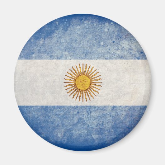 Flagge Argentiniens Magnet (Vorne)