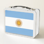 Flagge Argentiniens Metall Brotdose (Rückseite)