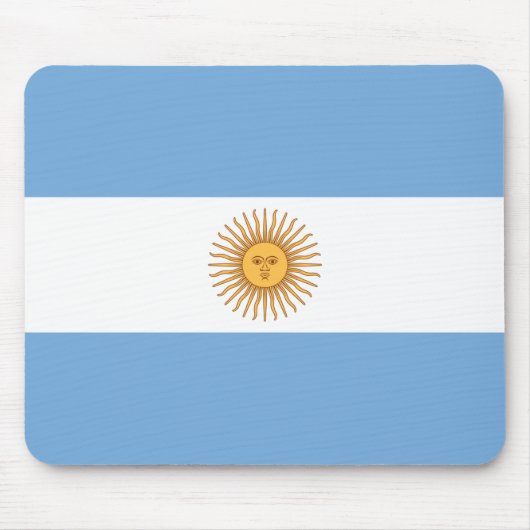 Flagge Argentiniens Mousepad (Vorne)