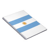 Flagge Argentiniens Notizblock (Rechte Seite)