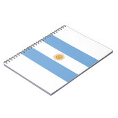 Flagge Argentiniens Notizblock (Linke Seite)