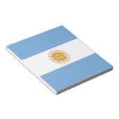 Flagge Argentiniens Notizblock (angewinkelt)