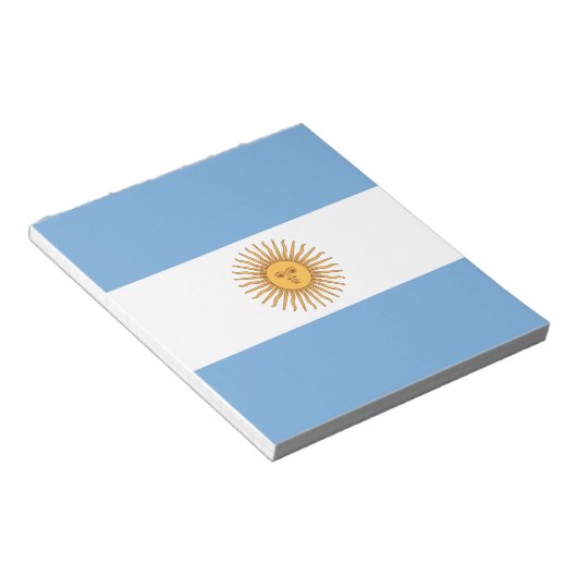 Flagge Argentiniens Notizblock (angewinkelt)