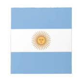 Flagge Argentiniens Notizblock (Vorderseite)
