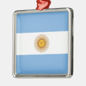 Flagge Argentiniens Ornament Aus Metall (Links)