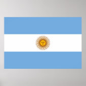 Flagge Argentiniens Poster (Vorne)