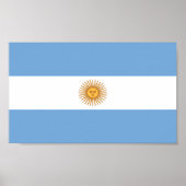 Flagge Argentiniens Poster (Vorne)