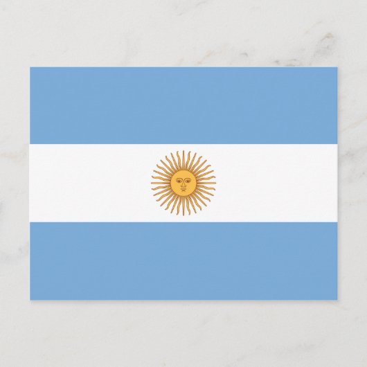 Flagge Argentiniens Postkarte (Vorderseite)