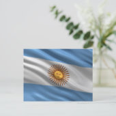 Flagge Argentiniens Postkarte (Stehend Vorderseite)