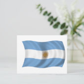 Flagge Argentiniens Postkarte (Stehend Vorderseite)