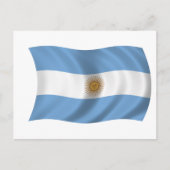 Flagge Argentiniens Postkarte (Vorderseite)