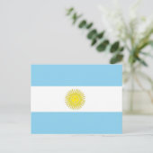 Flagge Argentiniens Postkarte (Stehend Vorderseite)
