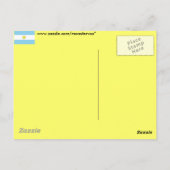 Flagge Argentiniens Postkarte (Rückseite)
