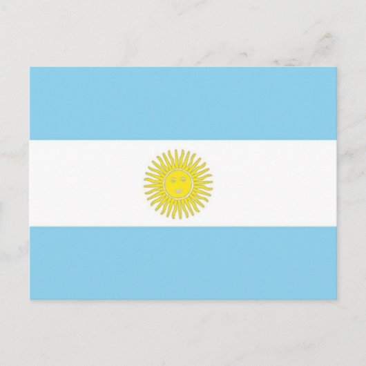 Flagge Argentiniens Postkarte (Vorderseite)