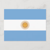 Flagge Argentiniens Postkarte (Vorderseite)