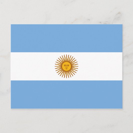 Flagge Argentiniens Postkarte (Vorderseite)