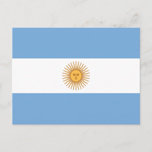 Flagge Argentiniens Postkarte (Vorderseite)