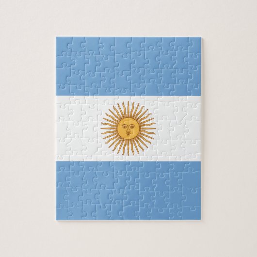 Flagge Argentiniens Puzzle (Vertikal)