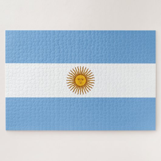 Flagge Argentiniens Puzzle (Horizontal)