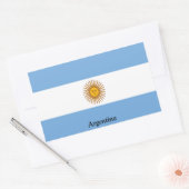 Flagge Argentiniens Rechteckiger Aufkleber (Umschlag)