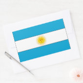 Flagge Argentiniens Rechteckiger Aufkleber (Umschlag)