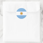 Flagge Argentiniens Runder Aufkleber (Tasche)
