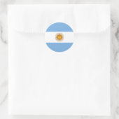 Flagge Argentiniens Runder Aufkleber (Tasche)