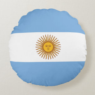 Flagge Argentiniens Rundes Kissen