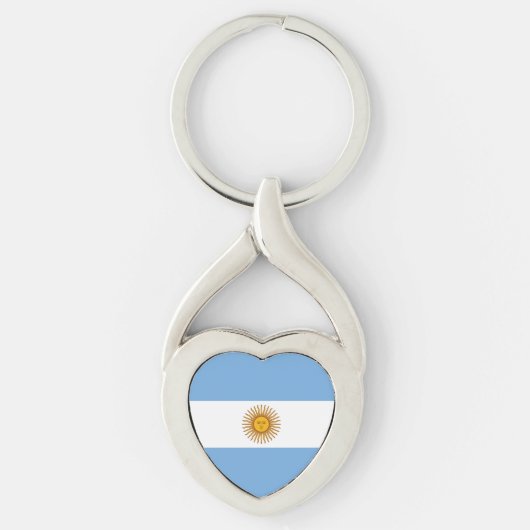 Flagge Argentiniens Schlüsselanhänger (Vorderseite)