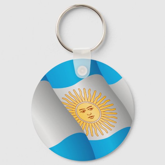 Flagge Argentiniens Schlüsselanhänger (Vorderseite)