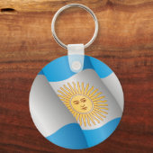 Flagge Argentiniens Schlüsselanhänger (Vorderseite)